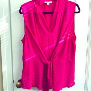 Dana Buchman | Sleeveless Tie Front Top